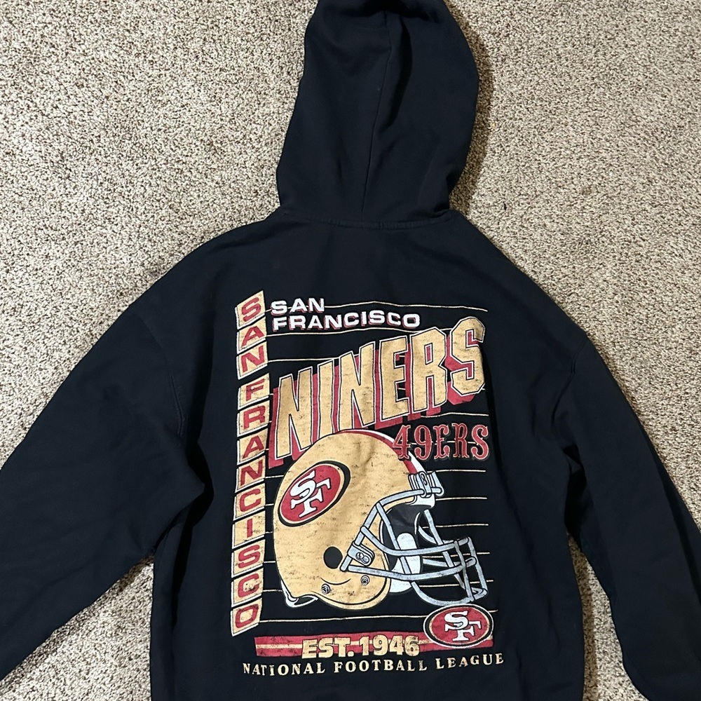 Kids Black 49ers Hoodie - Picture 5 of 7